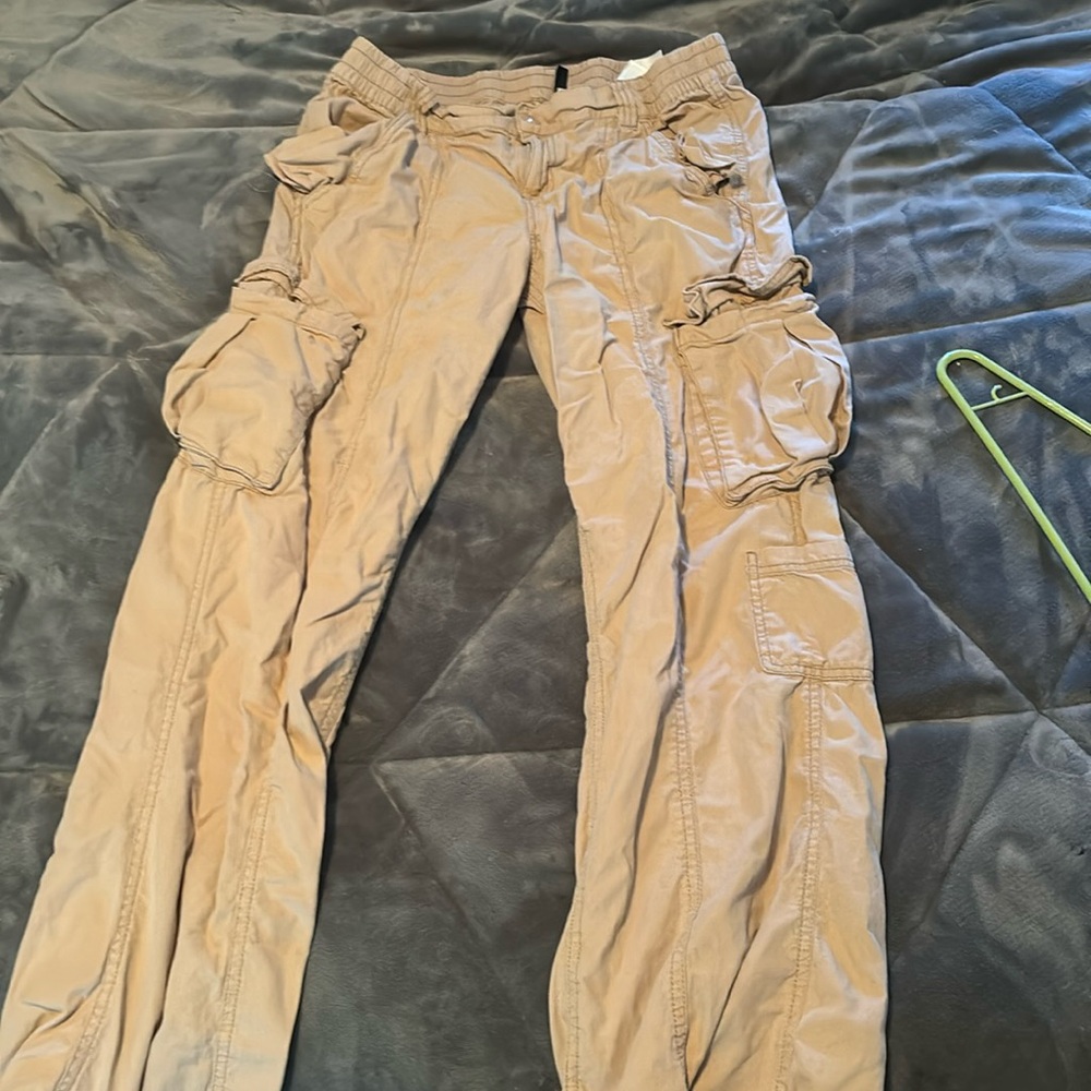 Tan loose fitting pants